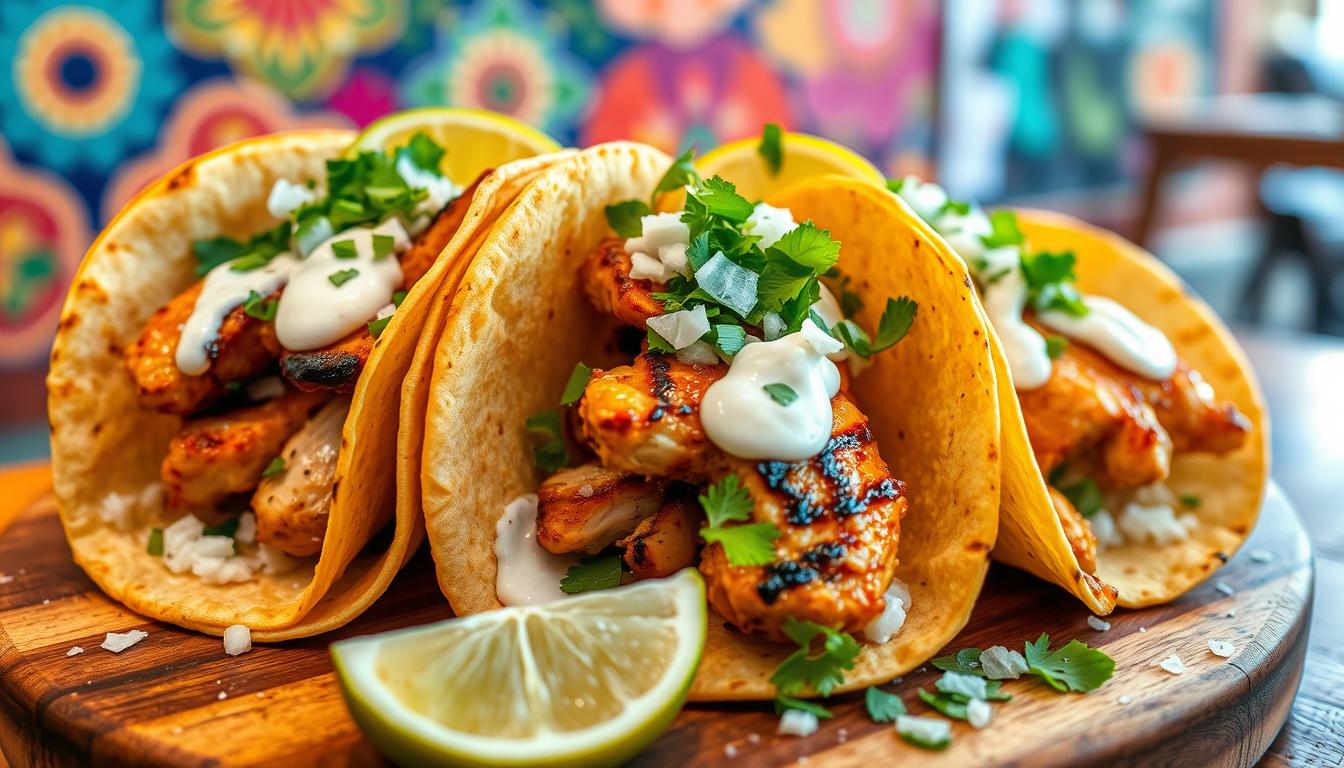 delicious chicken street tacos