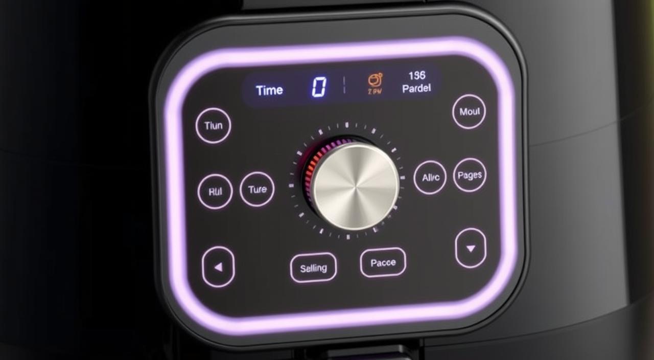 painel controle digital airfryer