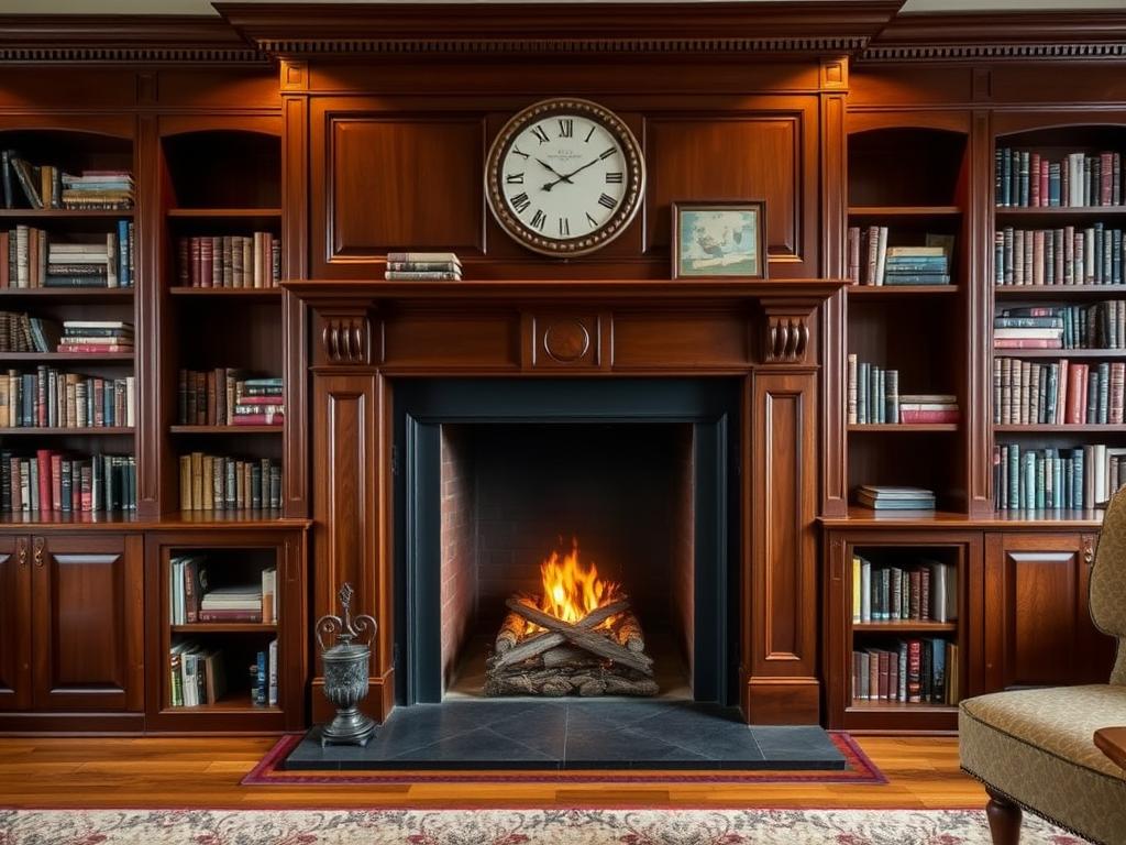 مشب خشب كلاسيكي للمكتب أو غرفة القراءة