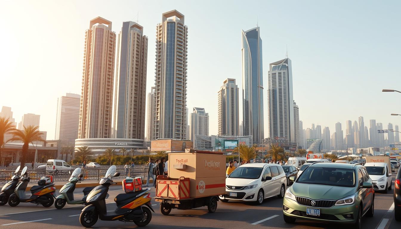 خدمات توصيل الطلبات في الإمارات