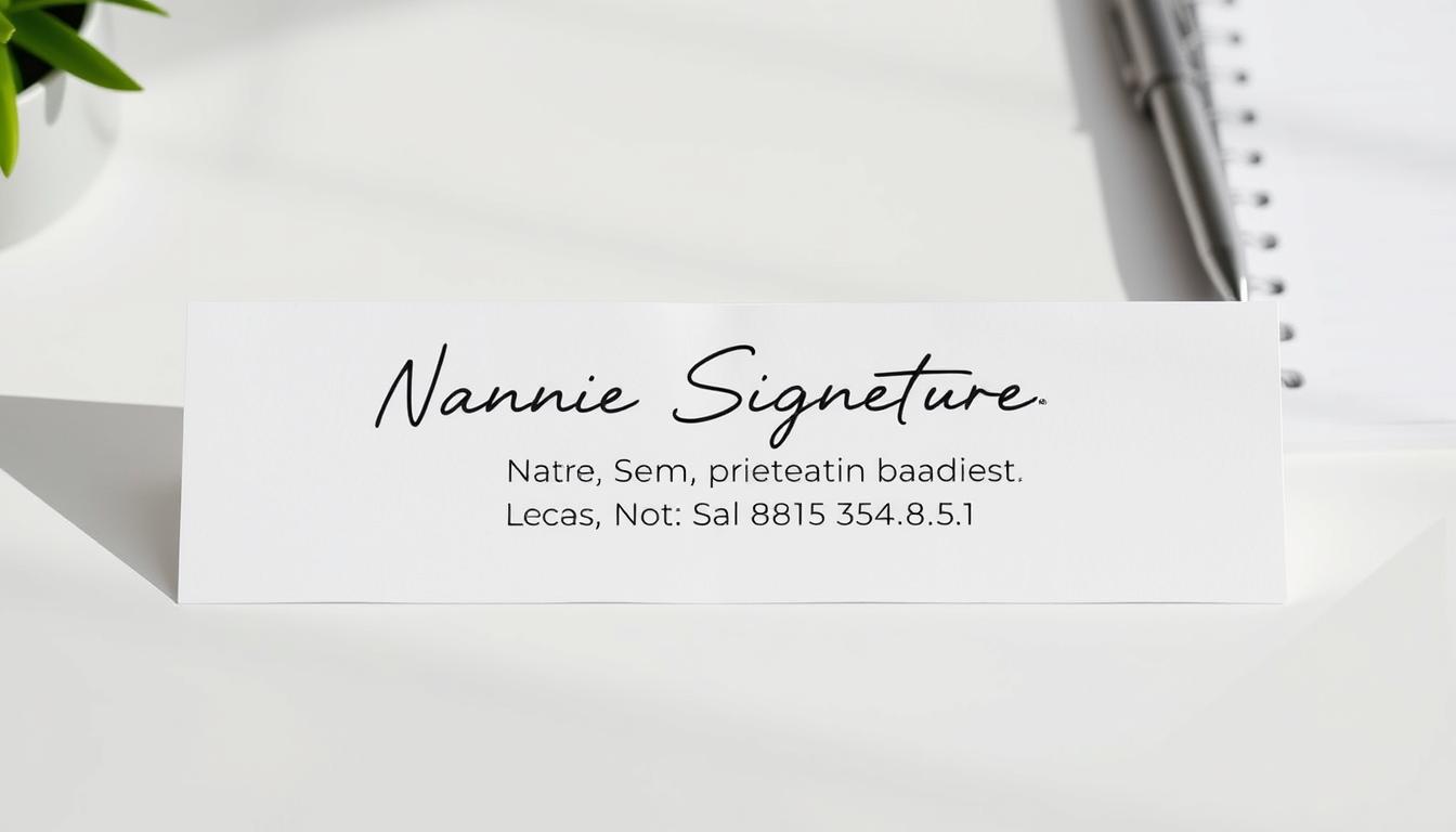 professional email signature