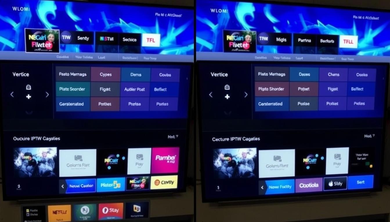 Comparaison des interfaces des différents services IPTV disponibles en Suisse