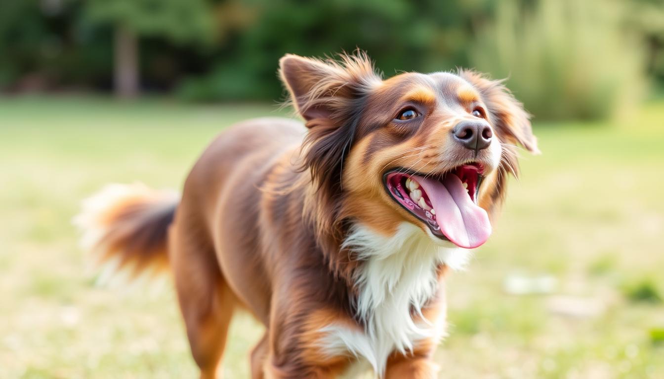 Healthy dog after successful Giardia treatment