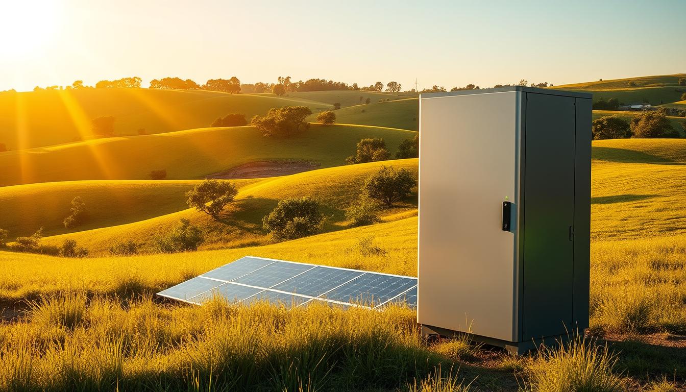 solar battery storage for rural homes