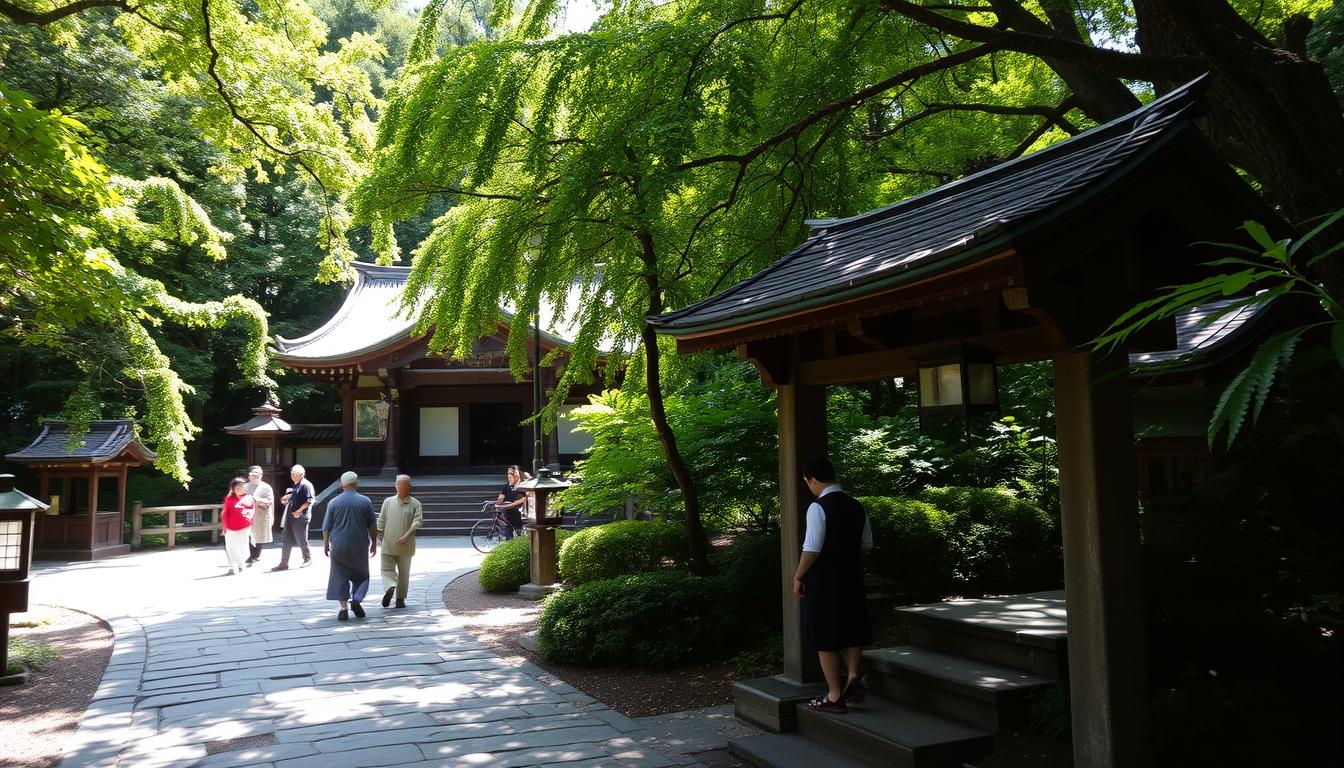 Japanese temple etiquette