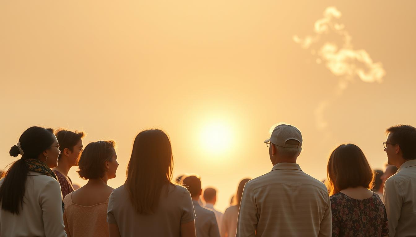 A serene, ethereal scene depicting the principles of philanthropic ethics. In the foreground, a group of diverse individuals gather, their gestures and expressions conveying a sense of unity, compassion, and a shared commitment to making a positive impact. The middle ground features a glowing, soft-focused radiance, symbolizing the enlightening and elevating power of ethical philanthropy. In the distant background, wisps of cloud-like forms float, hinting at the transcendent, soulful nature of this noble undertaking. Warm, natural lighting bathes the entire composition, creating a meditative, contemplative atmosphere. The overall impression is one of harmony, grace, and the transformative potential of thoughtful, moral giving.
