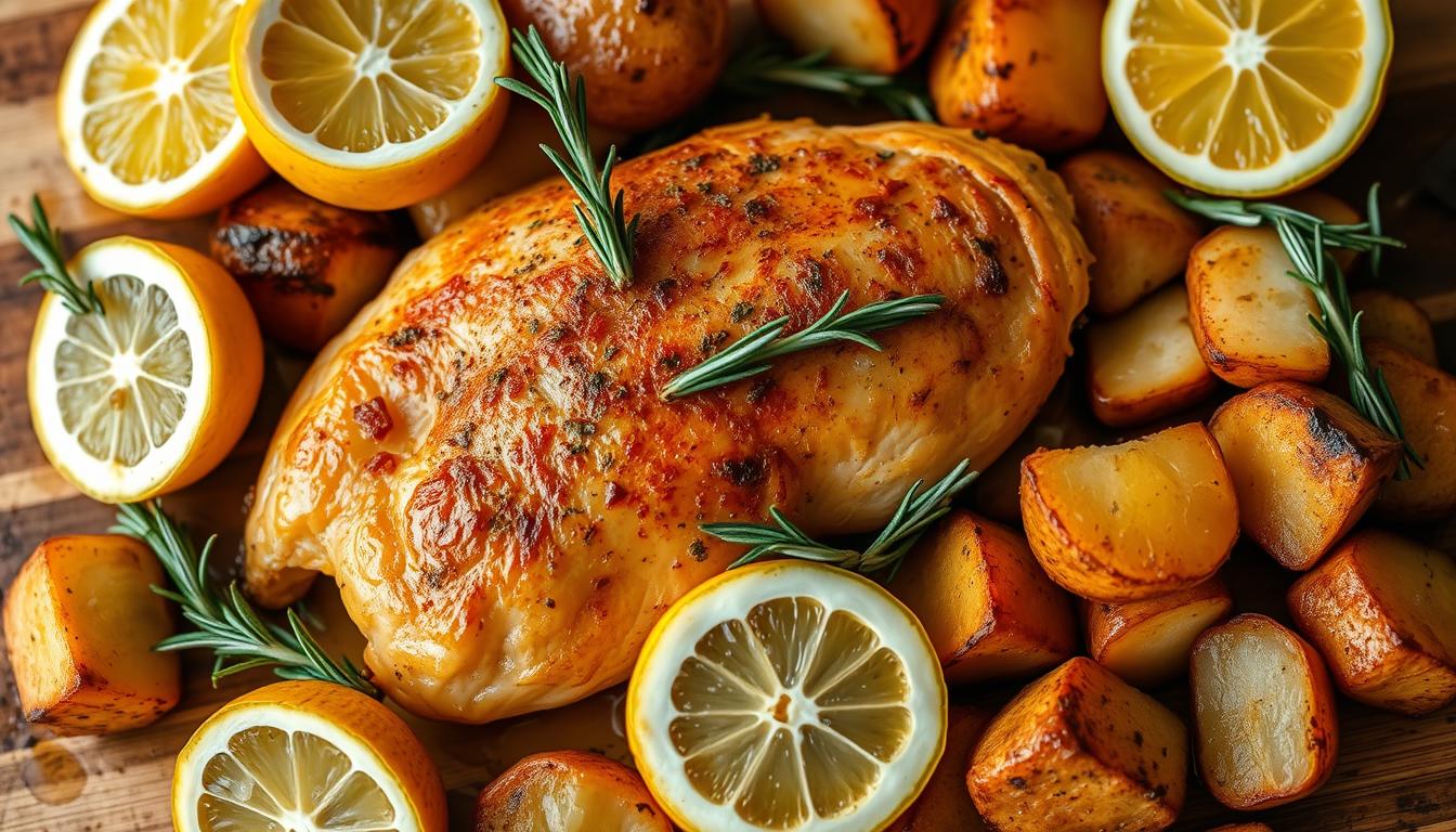 citrus chicken and potatoes