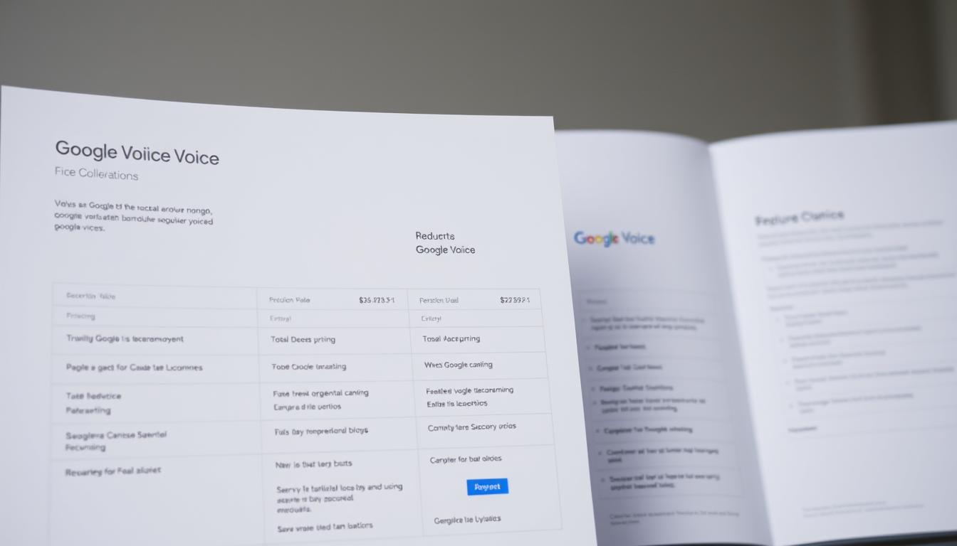 Google Voice account pricing