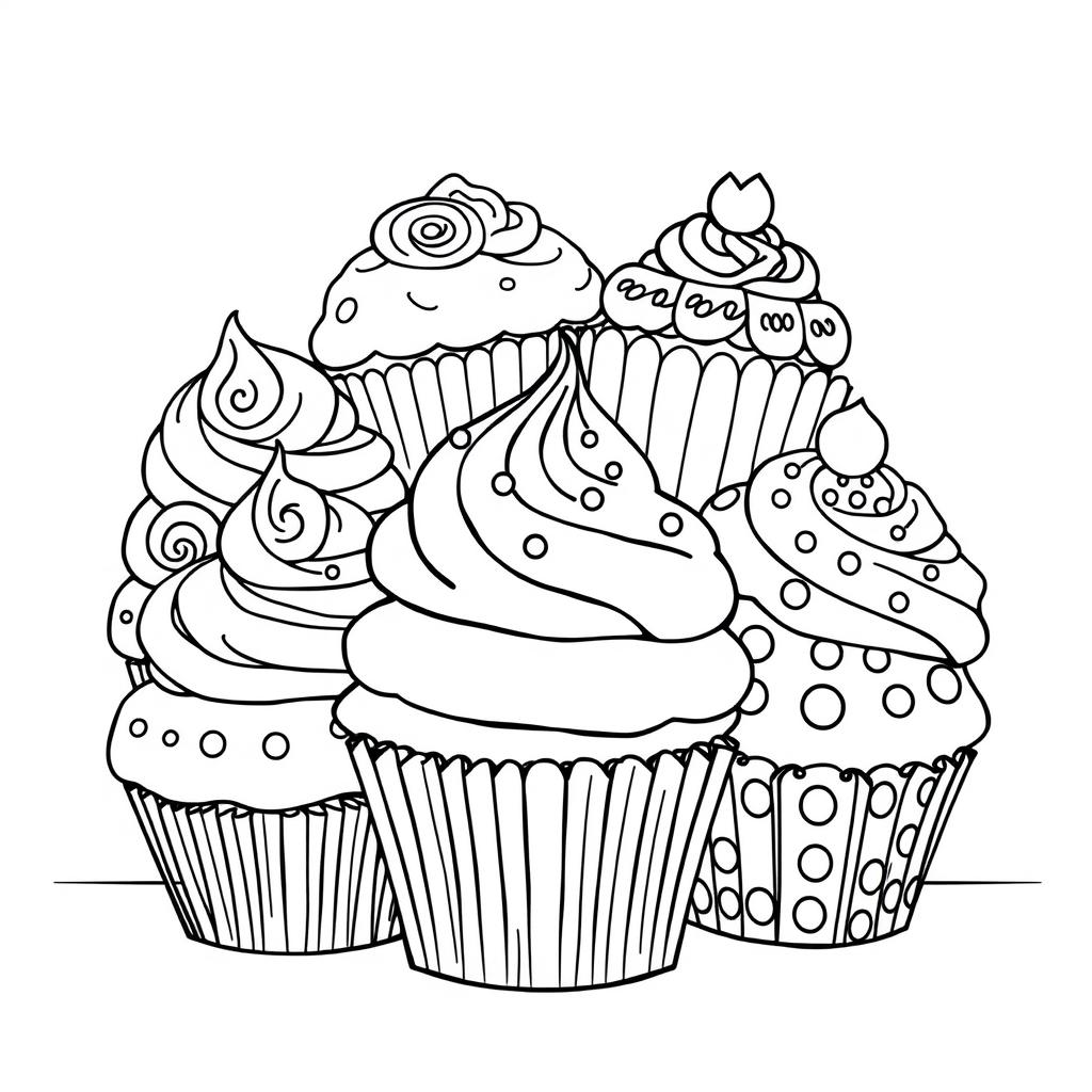 cupcake coloring techniques