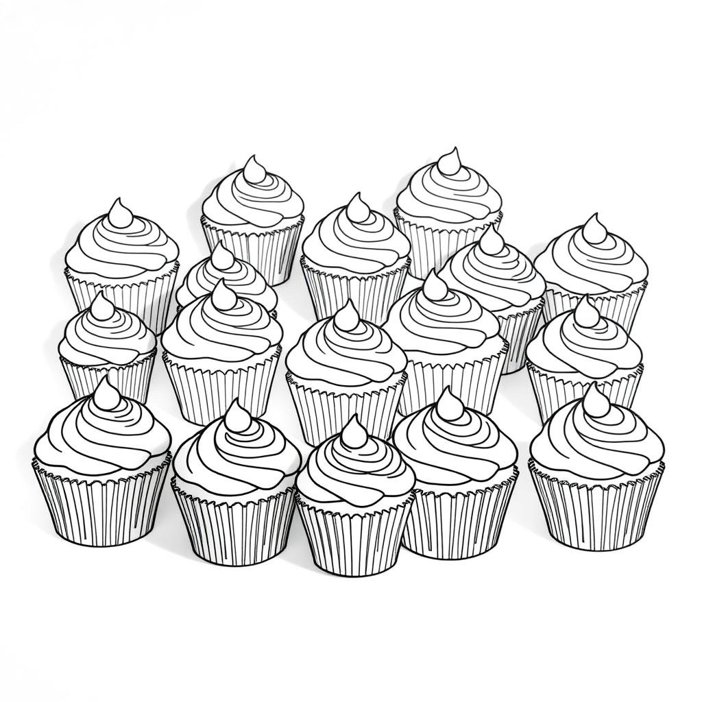 cupcake coloring sheet display ideas