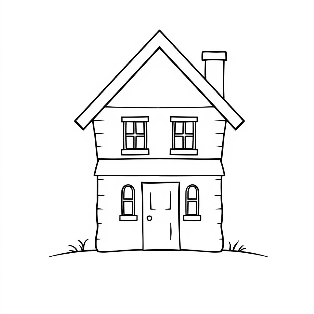 house coloring pages