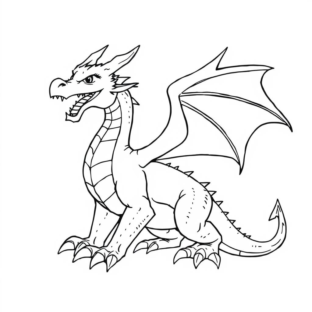 printable dragon coloring pages