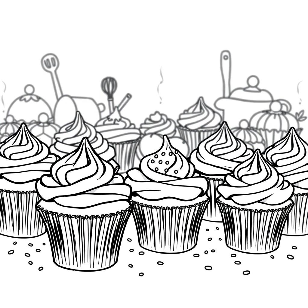 cupcake coloring sheet activity