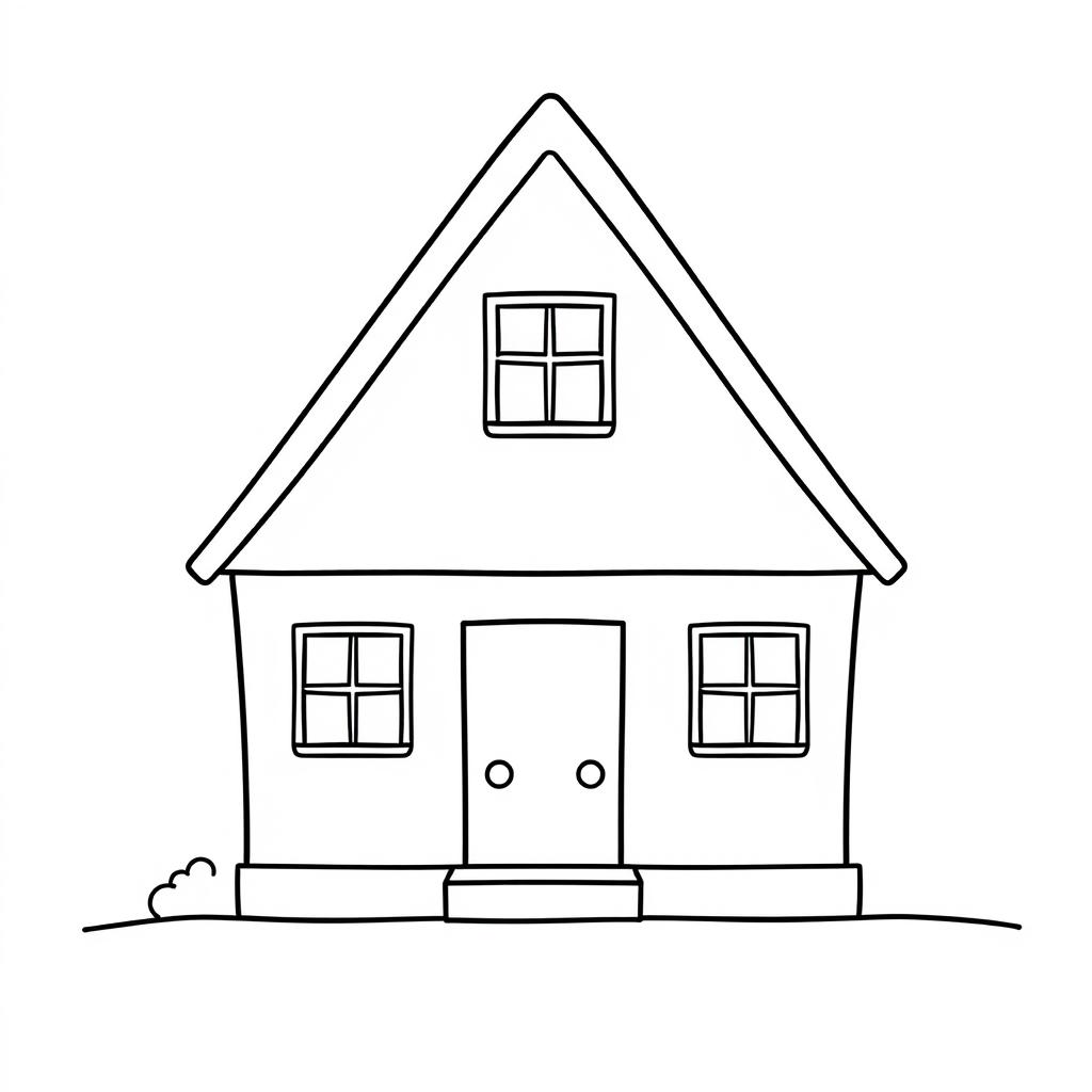 house coloring pages for different age groups