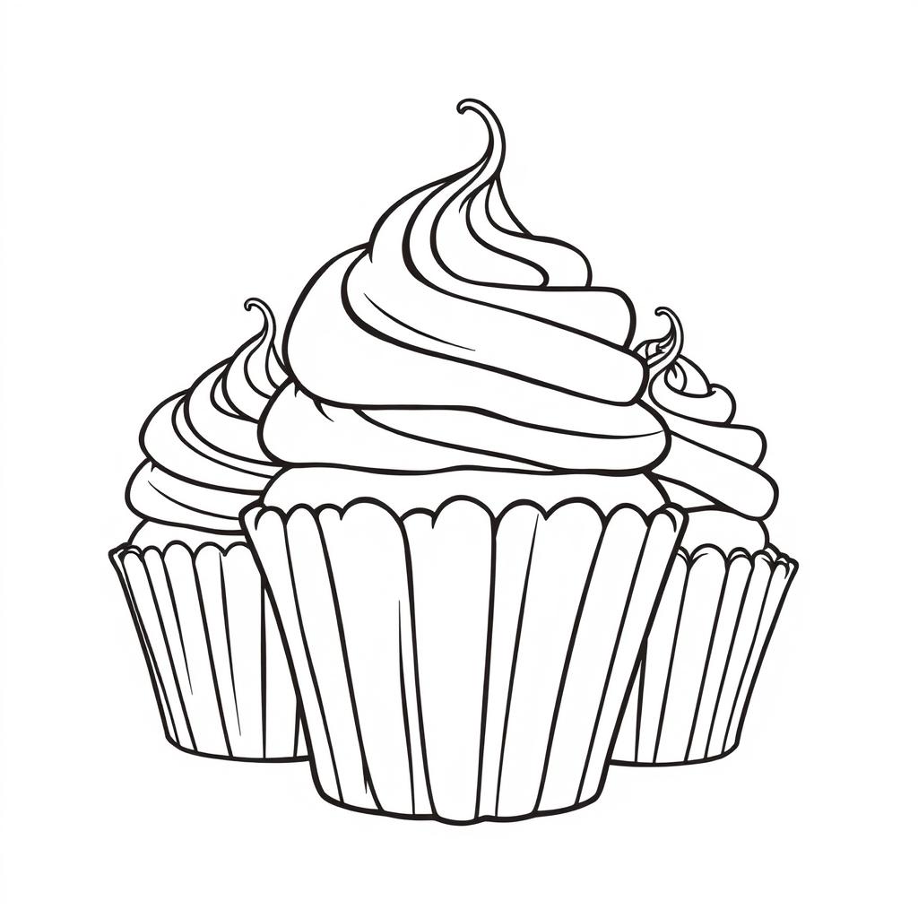 cupcake coloring sheet activity