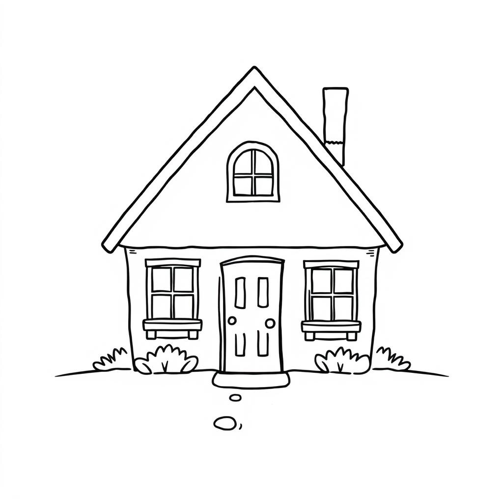 cute house coloring pictures
