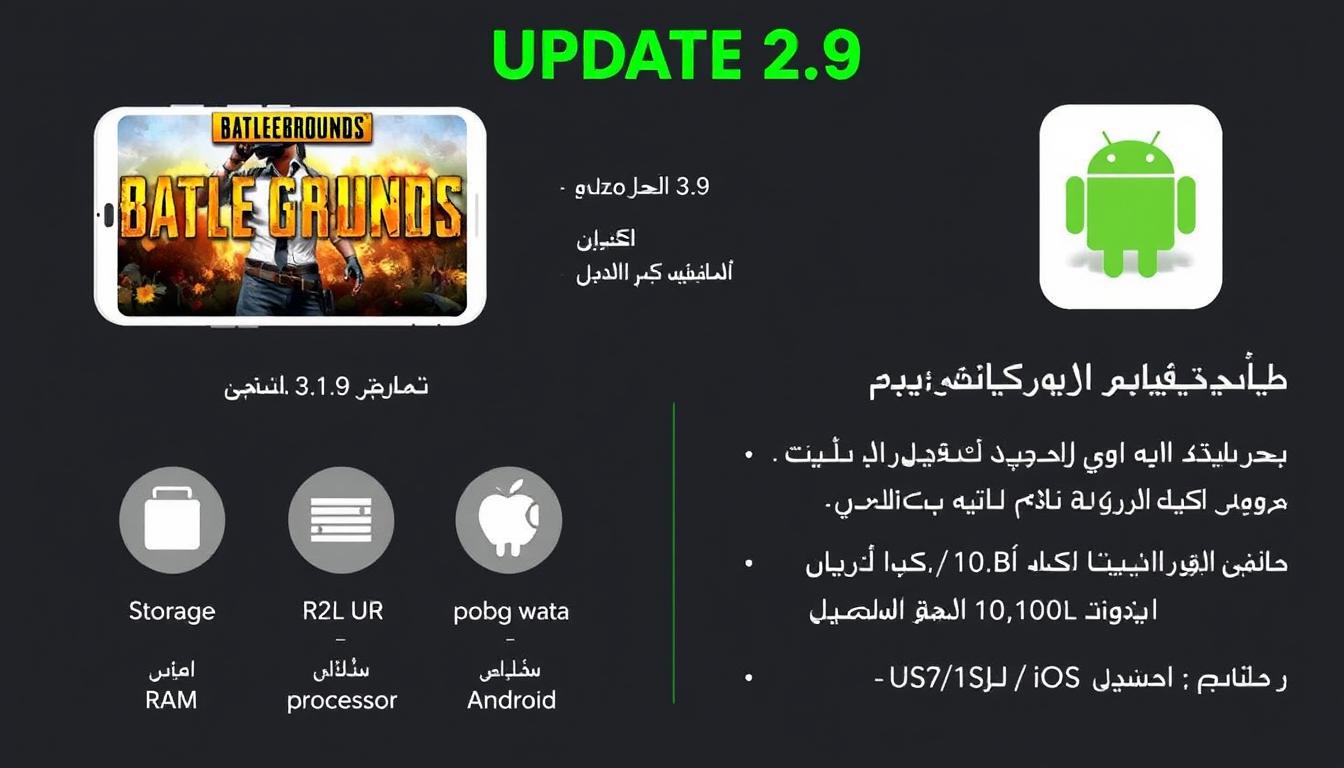 حجم تحديث ببجي موبايل آخر إصدار والمتطلبات الفنية