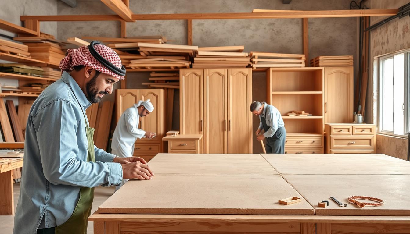 ورشة نجارة محلية في الرياض تعمل على تفصيل غرف نوم بجودة عالية