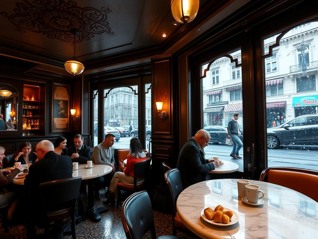 Café histórico A Brasileira em Lisboa no inverno na melhor época para visitar