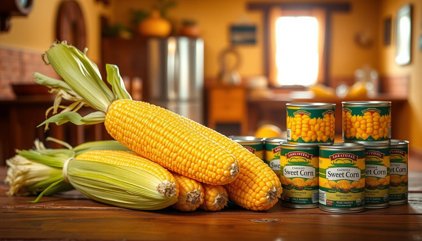 Fresh and Canned Corn for Tamales