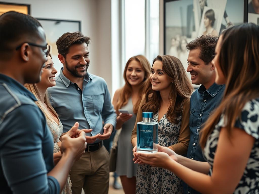 Diverse group of Dolce & Gabbana Light Blue users sharing their experiences
