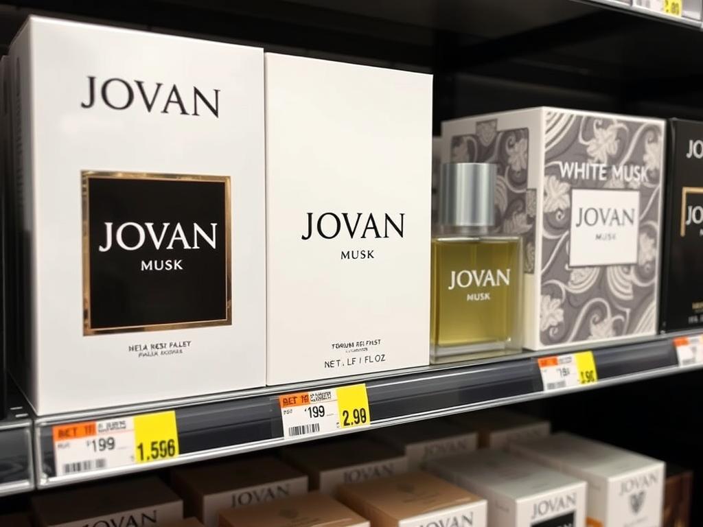 Current Jovan perfume collection showing modern packaging and available fragrances