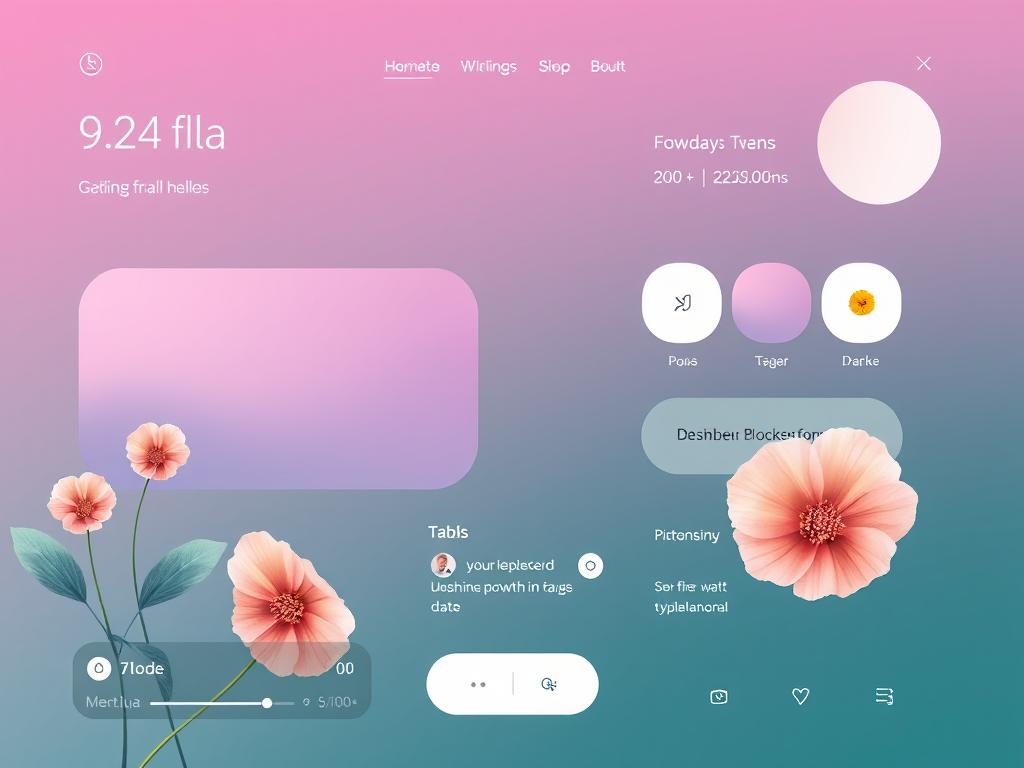 Design esthétique d'interface UX/UI