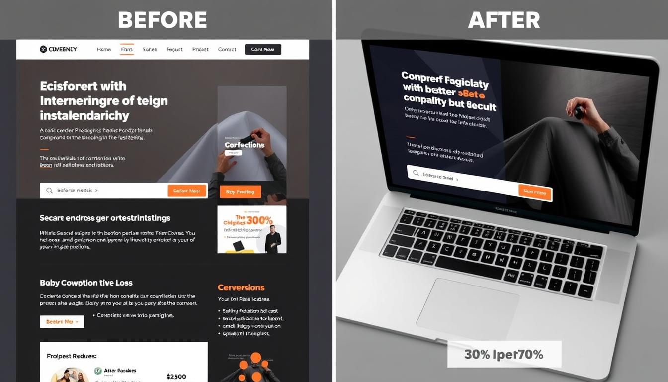 Avant-après refonte interface UX/UI Design