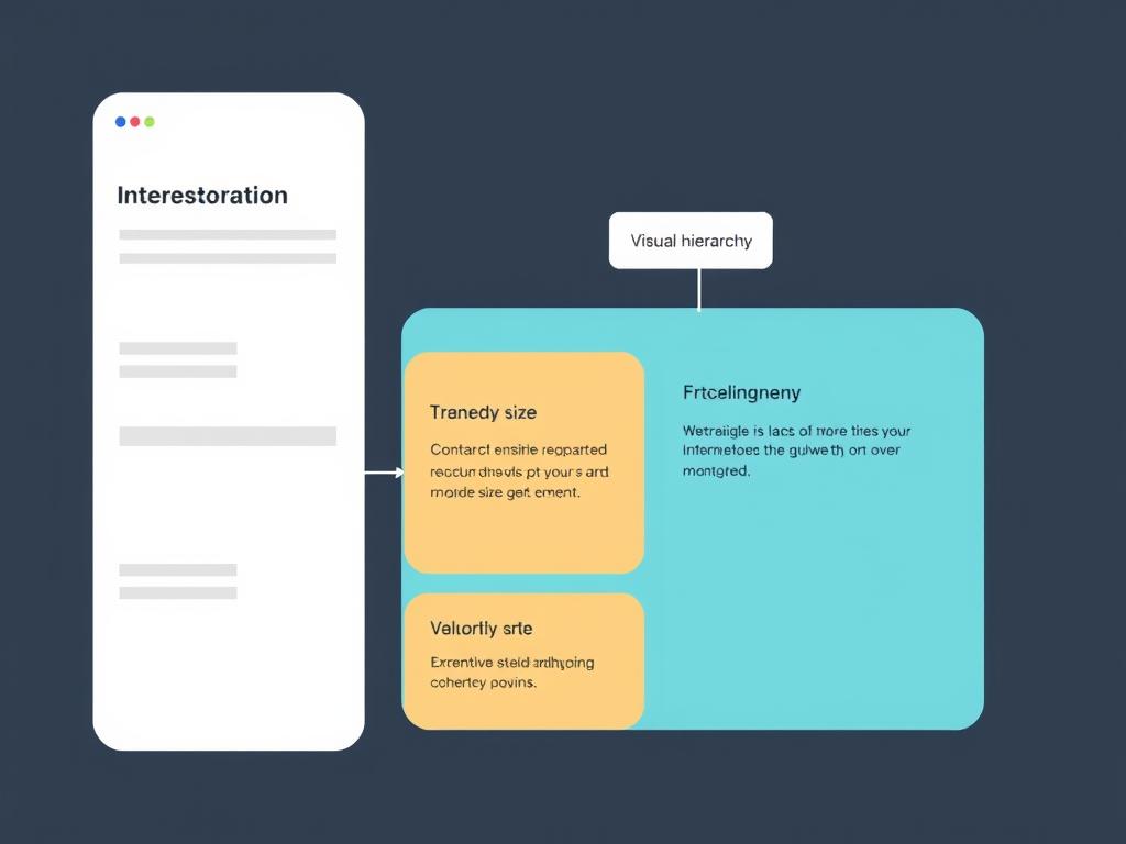 Hiérarchie visuelle dans une interface UX/UI Design