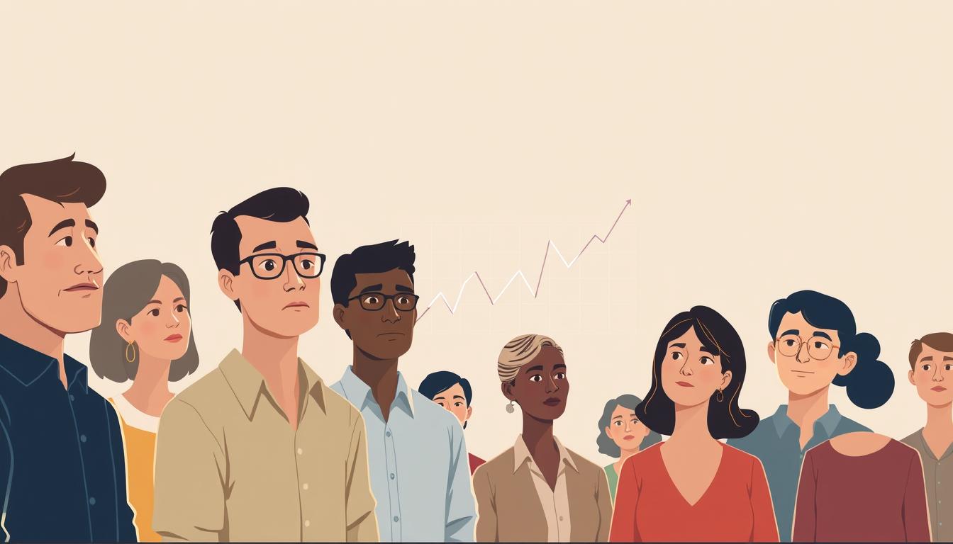 A serene, minimalist illustration depicting the various risks associated with fixed-income investments. In the foreground, a group of diverse individuals, their expressions conveying a sense of concern and contemplation. The middle ground features a stylized graph or chart, illustrating the volatility and potential downsides of fixed-income assets. The background is a muted, neutral palette, creating a calming and contemplative atmosphere. The lighting is soft and diffused, casting a gentle glow on the scene. The overall composition is balanced and visually compelling, drawing the viewer's attention to the key elements of risk and uncertainty inherent in fixed-income investments.