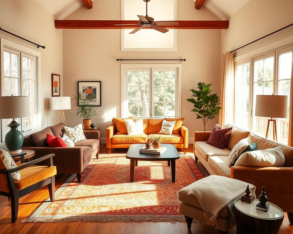 how to use colour in living room