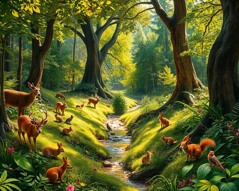 animales de bosque