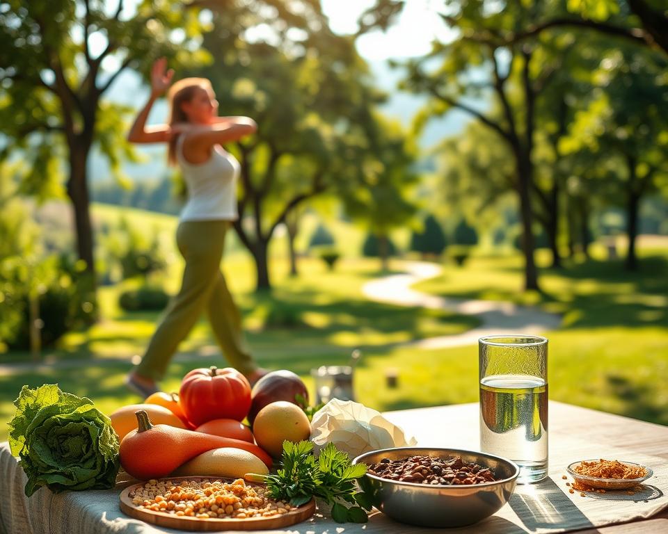voeding en lichaamsbeweging voor gezonde levensstijl