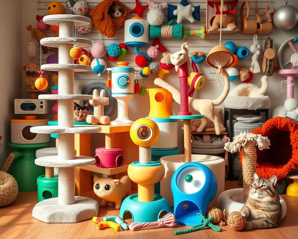 tipos de juguetes interactivos para gatos