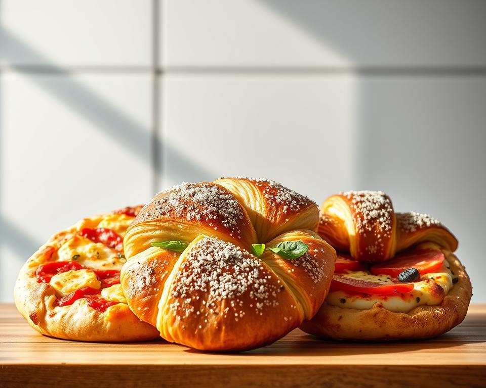 Pinsa, Brezel-Pizza, Croissant-Pizza