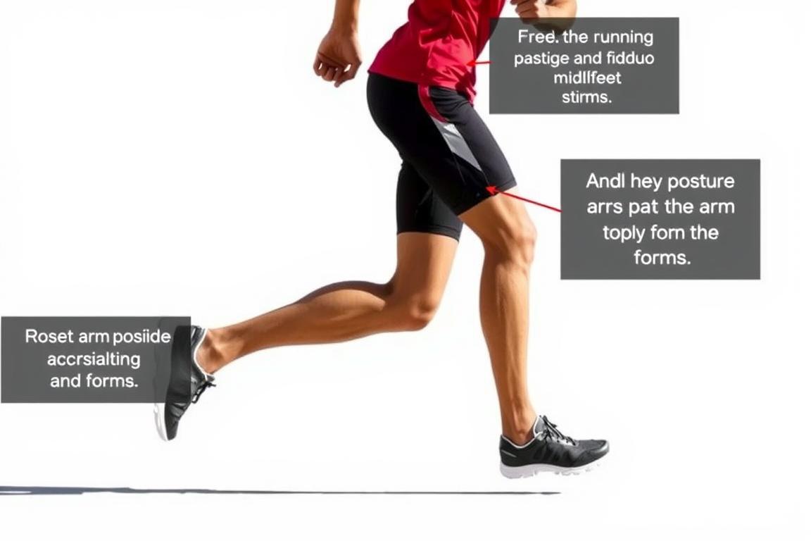 Proper running form demonstration