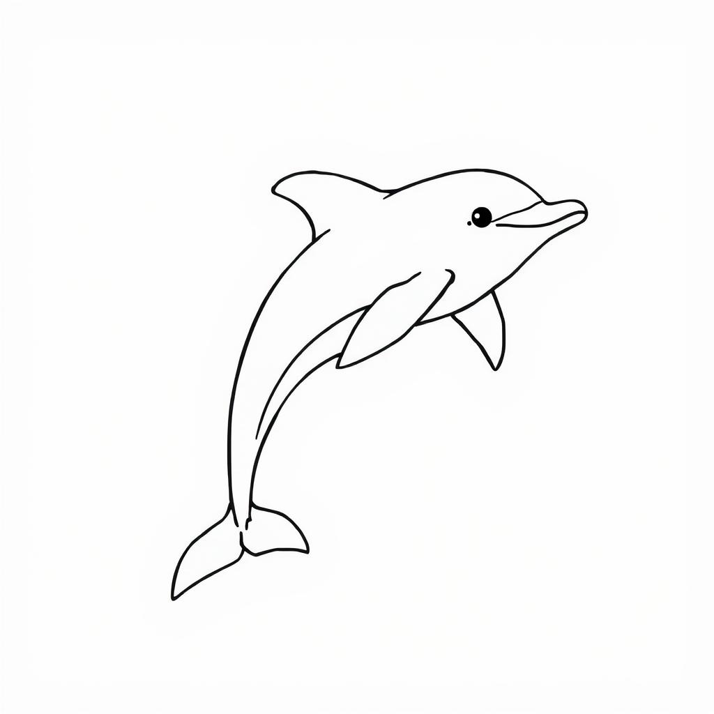 cute dolphin coloring images