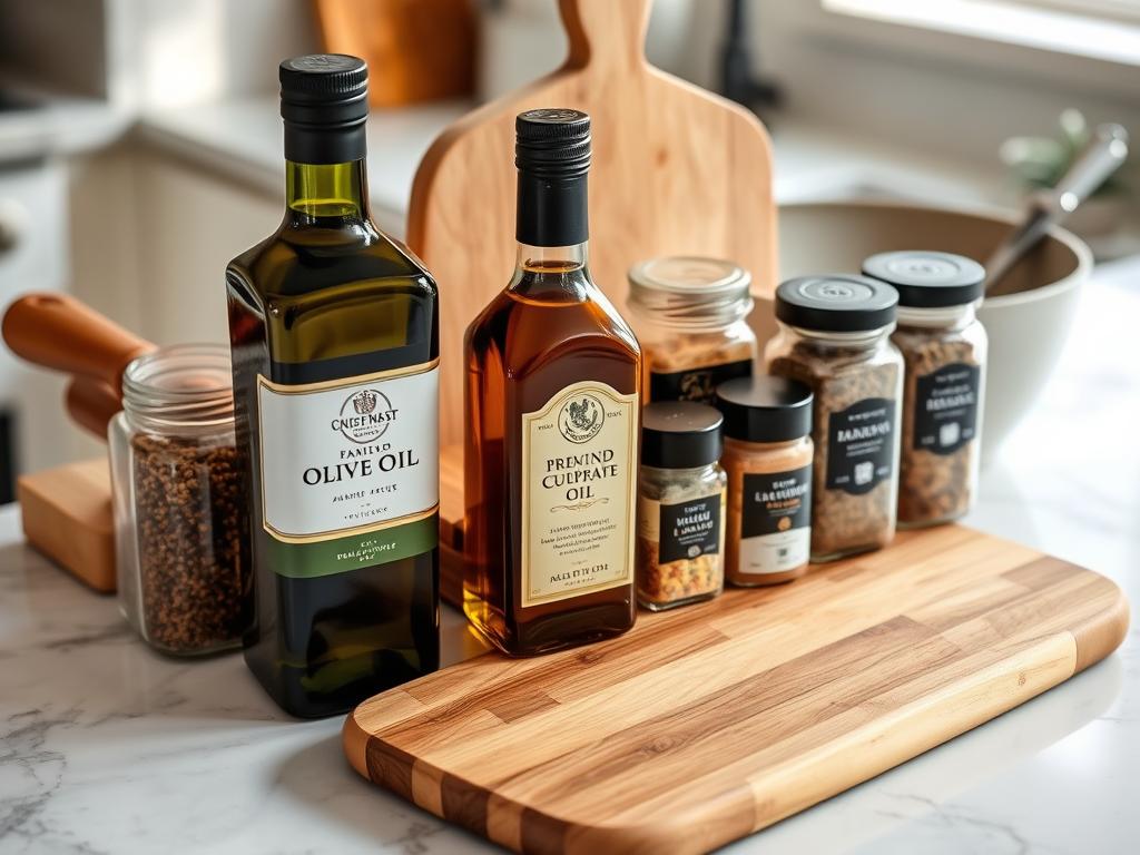 Gourmet cooking supplies as best gifts for mother in law who loves to cook