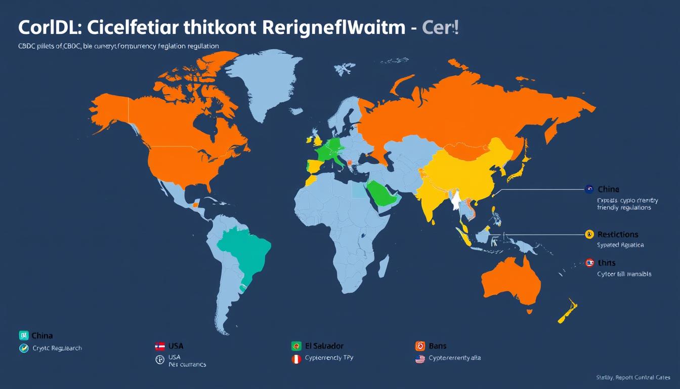 Regulatory landscape comparison for CBDCs vs. Cryptocurrency across different countries