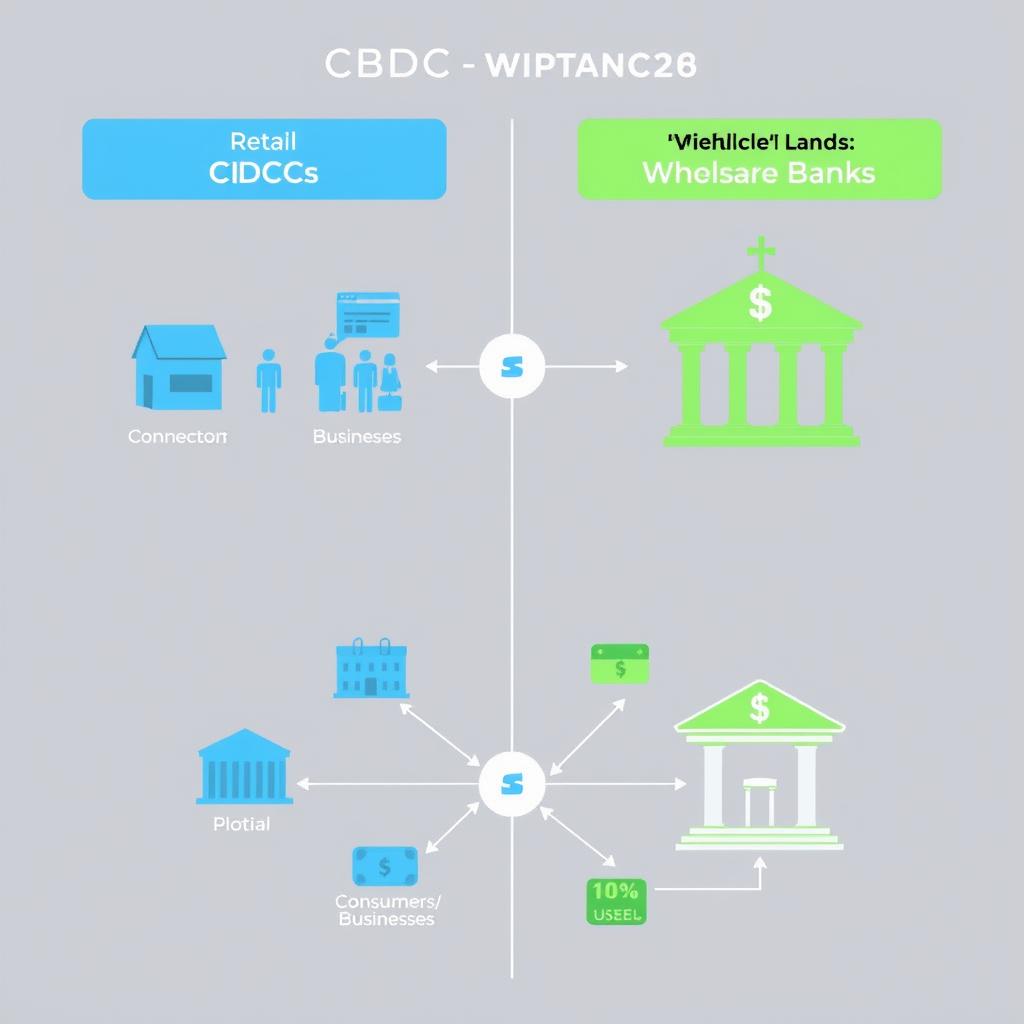 Comparison between retail and wholesale CBDC models for 2025 launches
