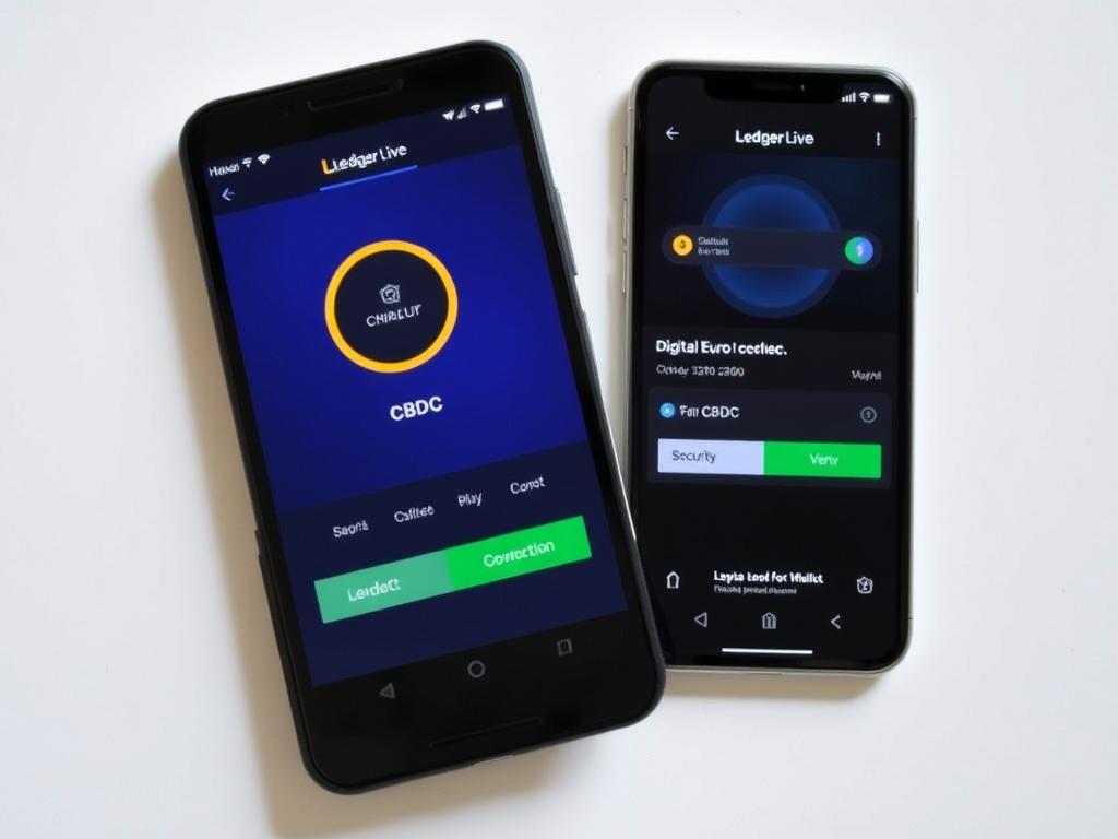 Ledger hardware wallet with CBDC support interface