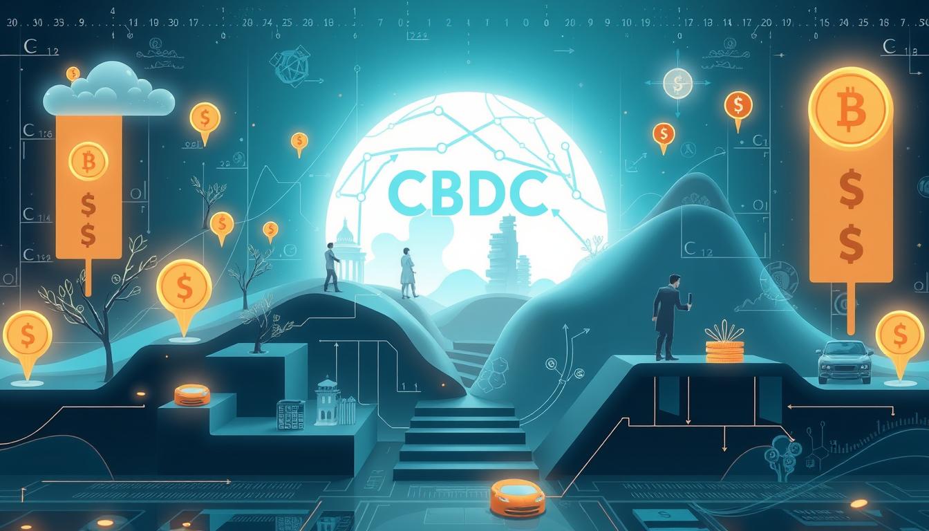 Future financial ecosystem with CBDCs and traditional currency