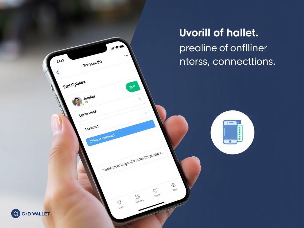 G+D Filia Wallet showing offline transaction capabilities
