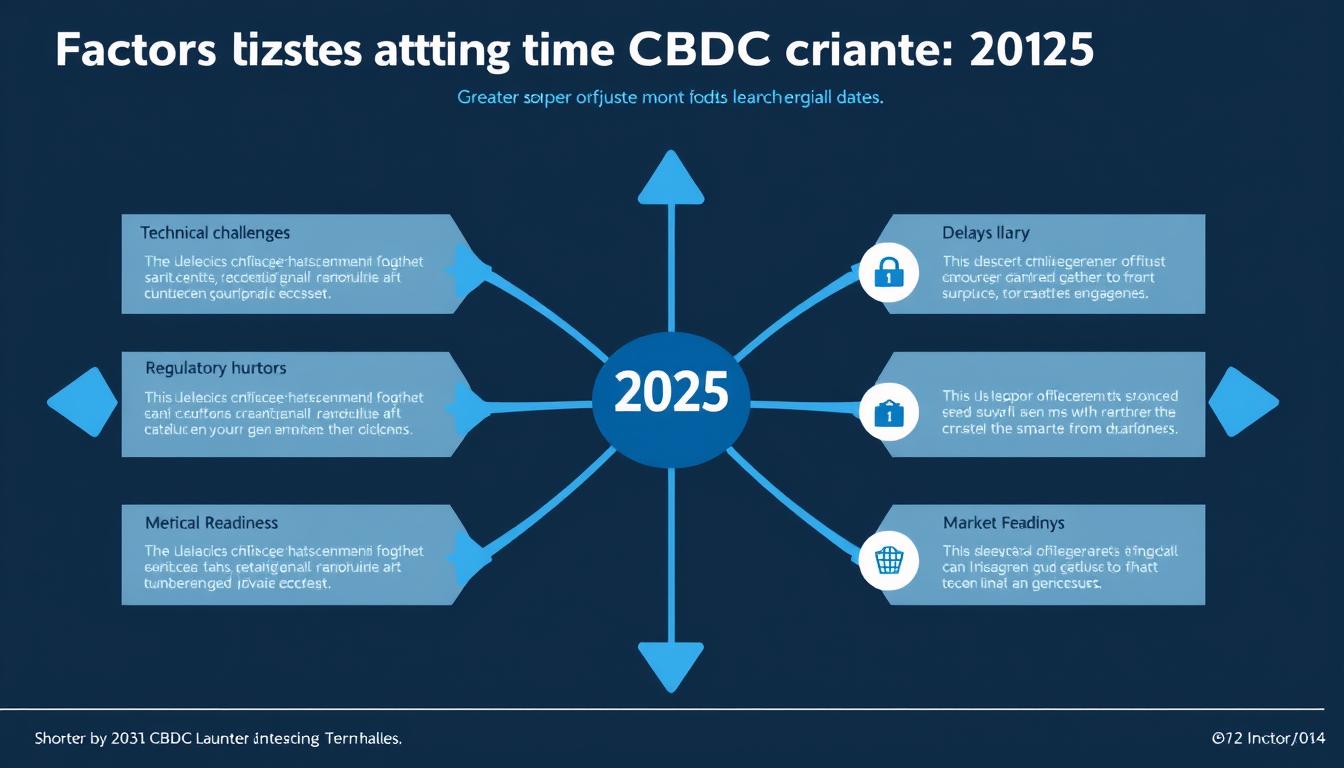 Factors affecting CBDC launch dates 2025 showing potential delays and accelerations