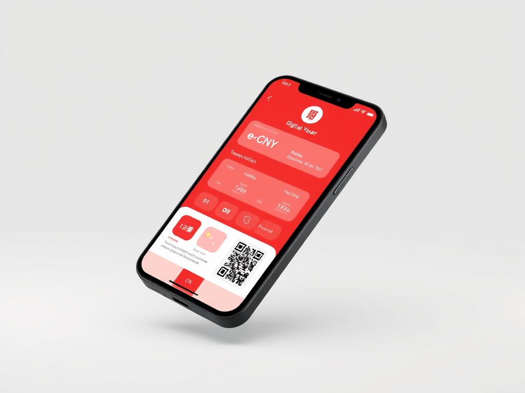 China's digital yuan (e-CNY) CBDC implementation showing mobile payment interface