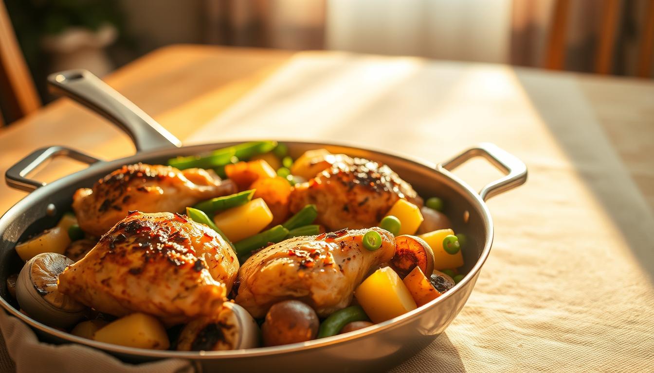 Family-friendly one-pan chicken dinner