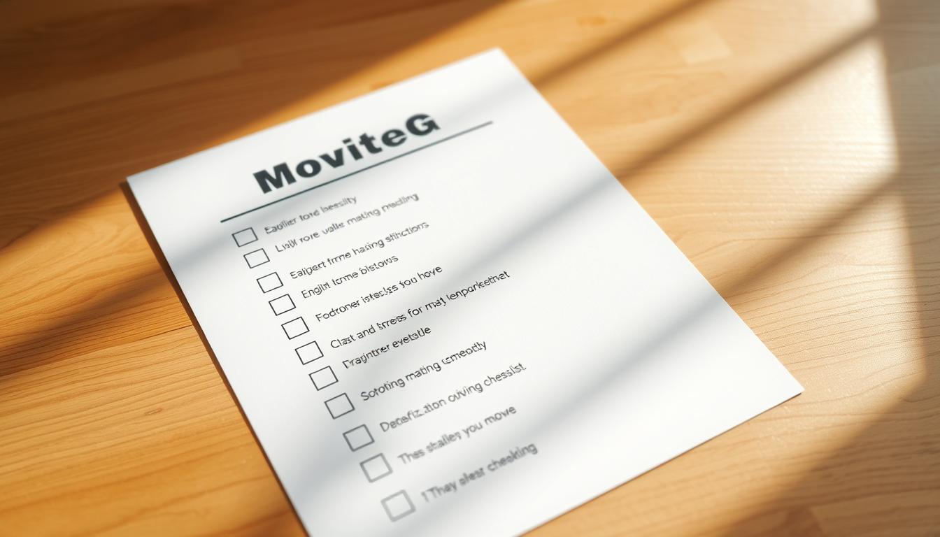 moving checklist steps