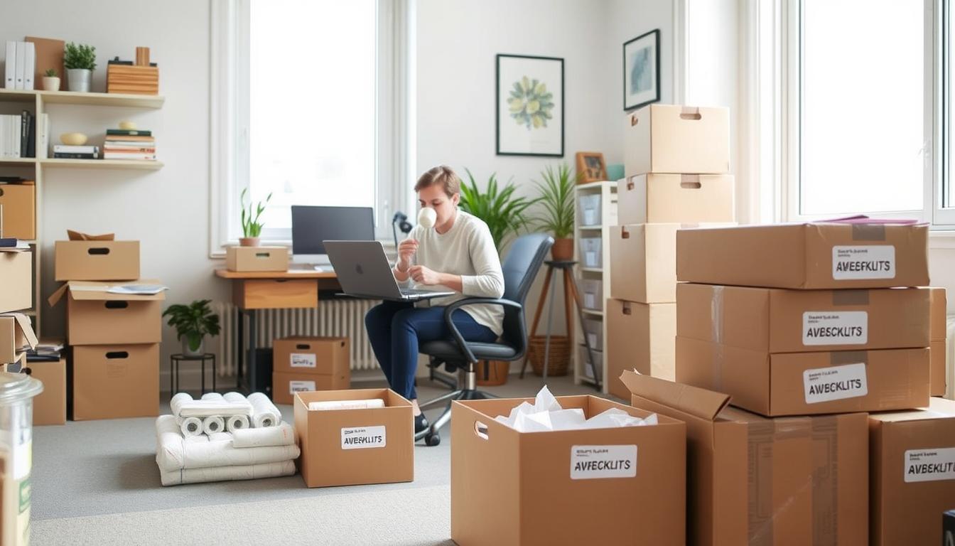 stress-free moving packing process