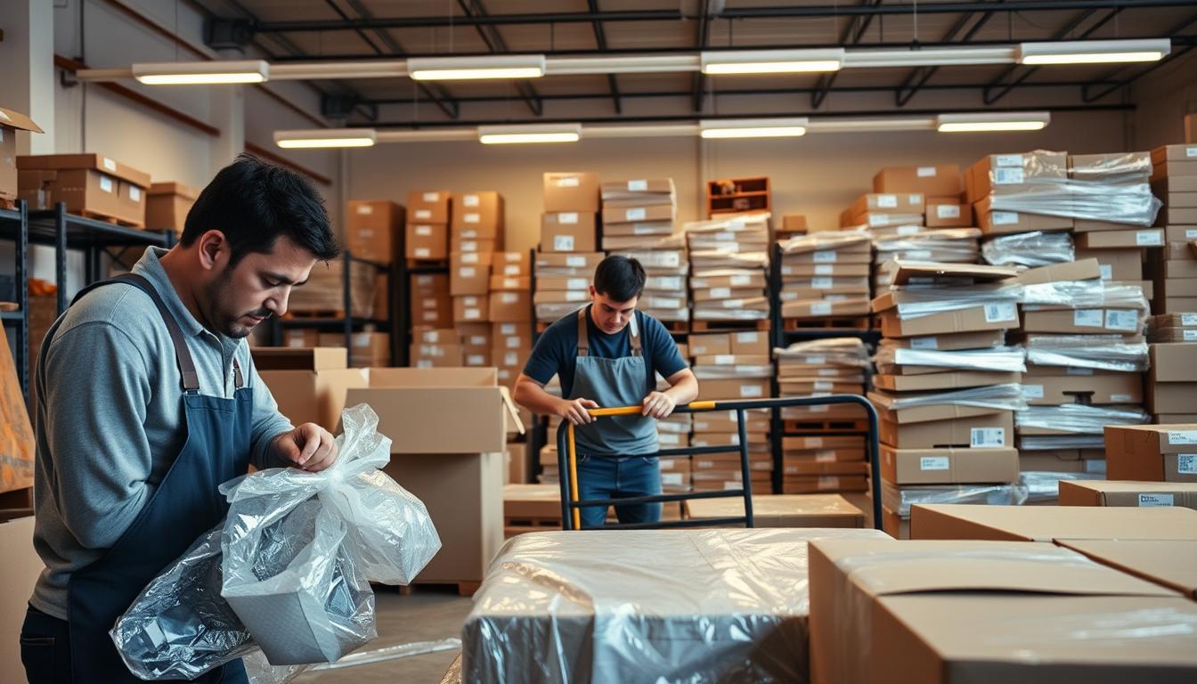 Expert packing services Austin team at work