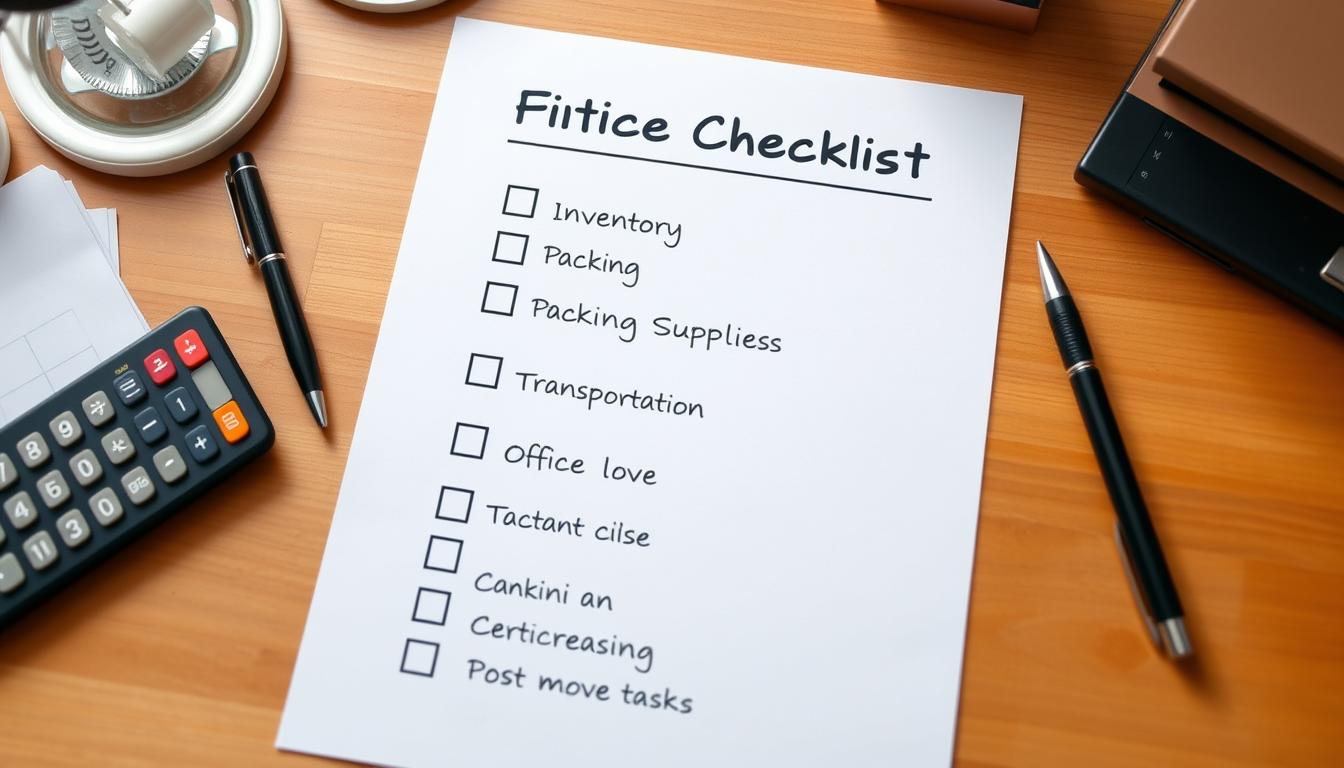 office move requirements checklist
